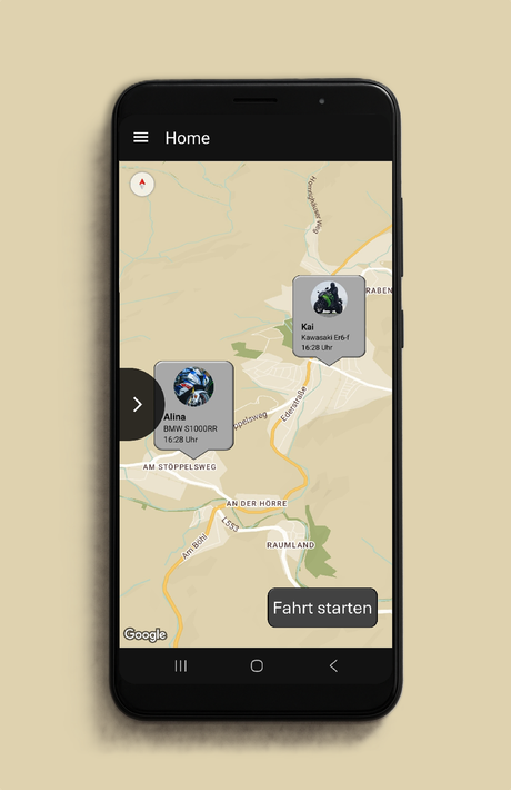 NearBikers_Homescreen