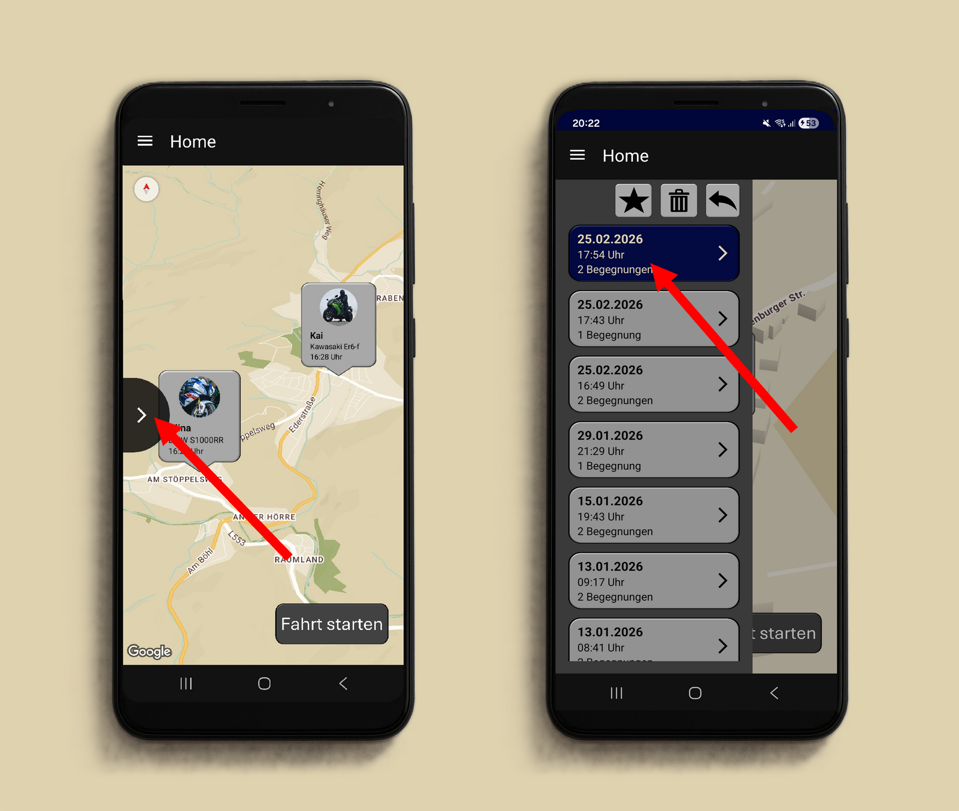 NearBikers_Usertreffer