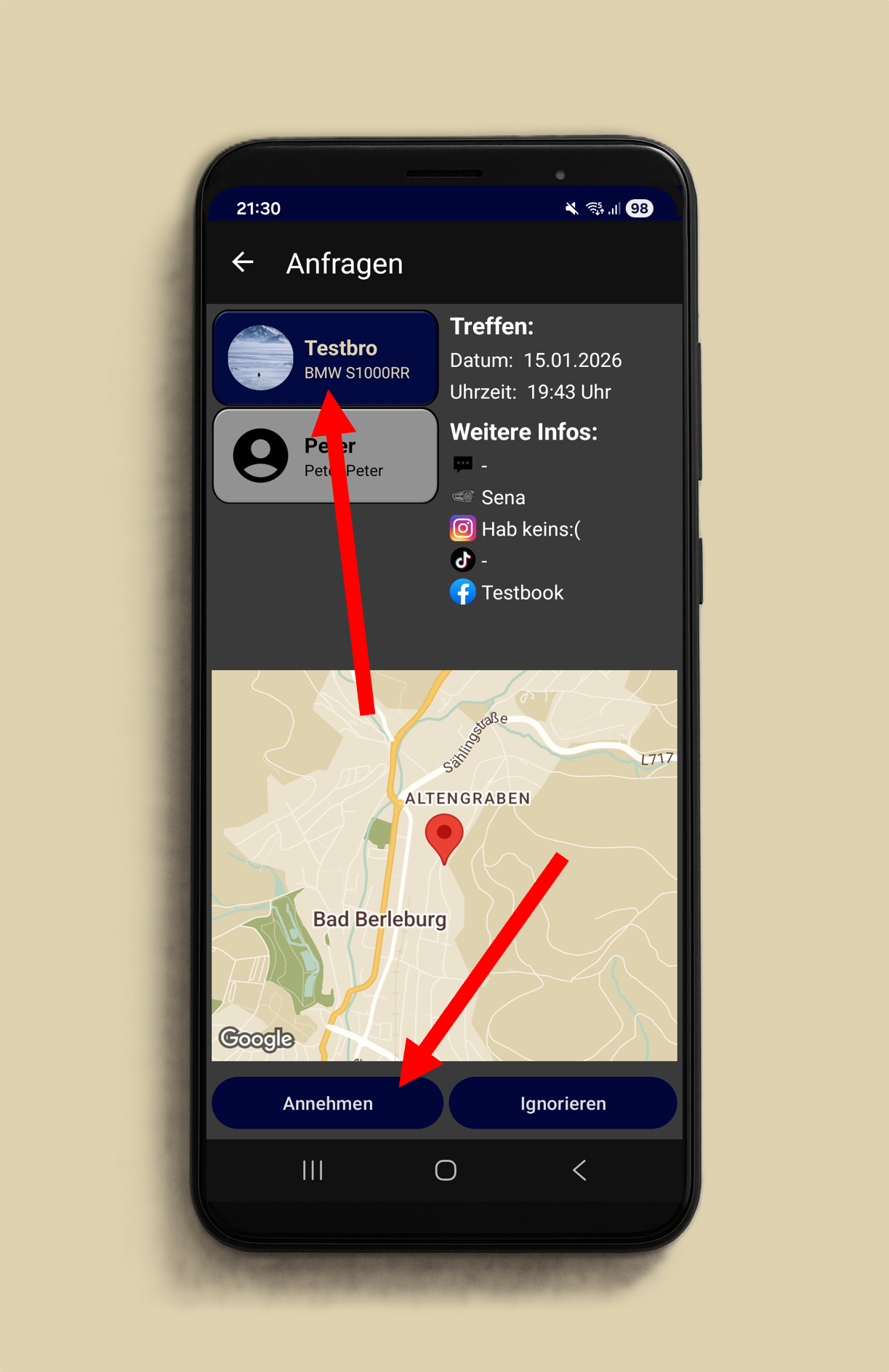 NearBikers_Usertreffer