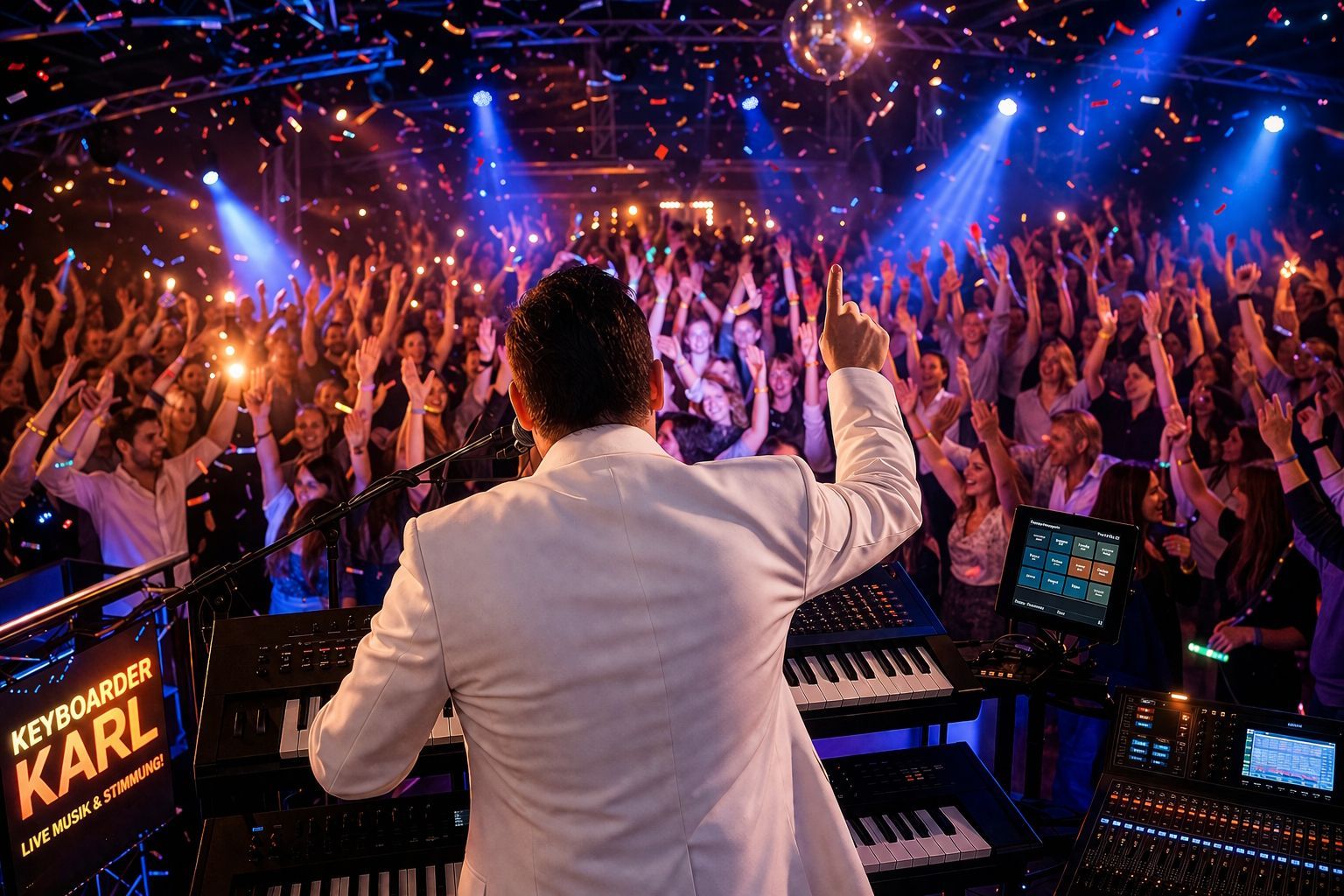 the Summer of 69 - Keyboarder karl live - Das Publikum tobt