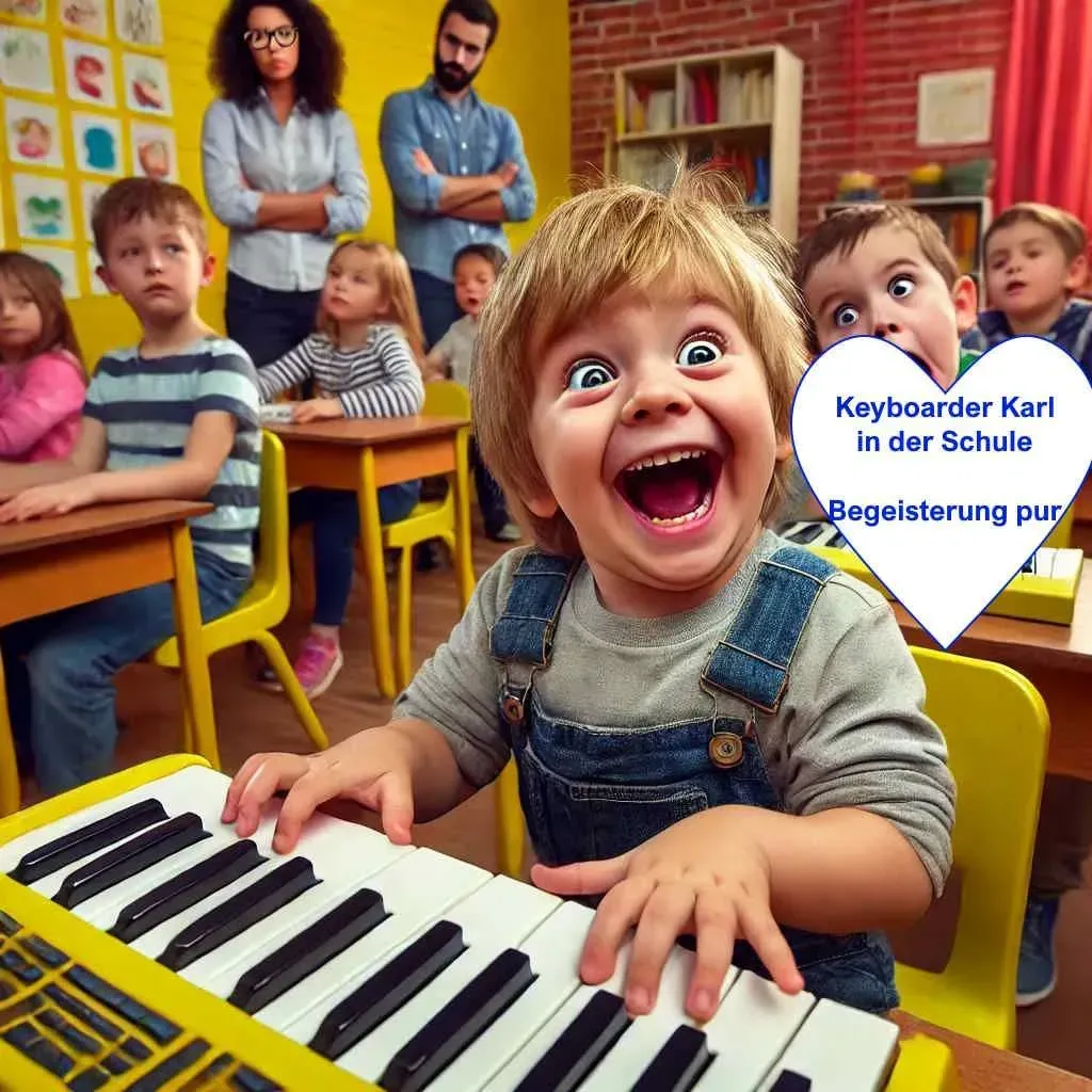Keyboarder Karl Werdegang - In der Schule - Kindergarten Keyboarder Karl Werdegang - In der Schule - Kindergarten