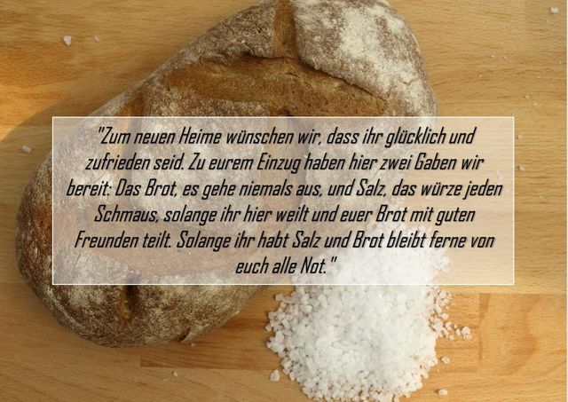 Spruch brot und salz Brot und