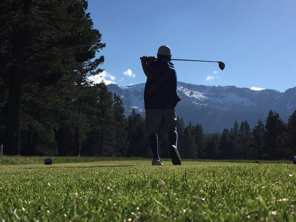 A solo round at the Lake Tahoe Golf Course during the 2018 Reno-Tahoe Media extravaganza.