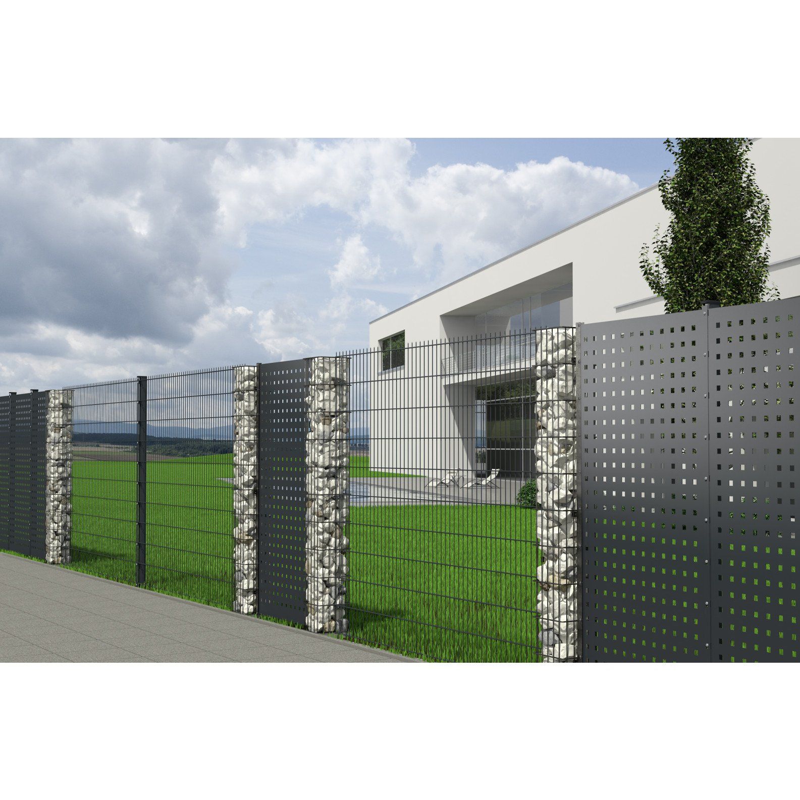 GLÜCKAUF ZAUNBAU - Zäune - Tore - Gabionen - Sichtschutz - Gartenpflege