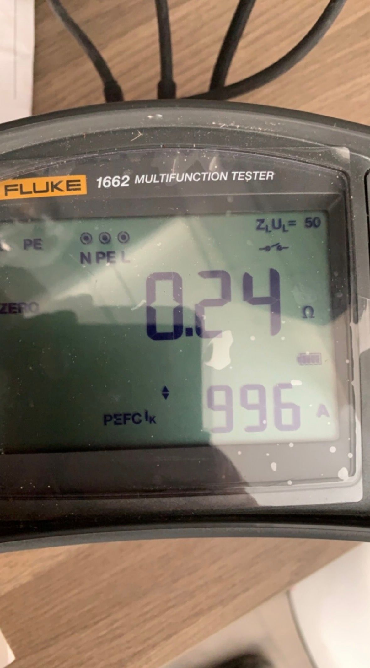 Electrical fault finding using a multifunction tester