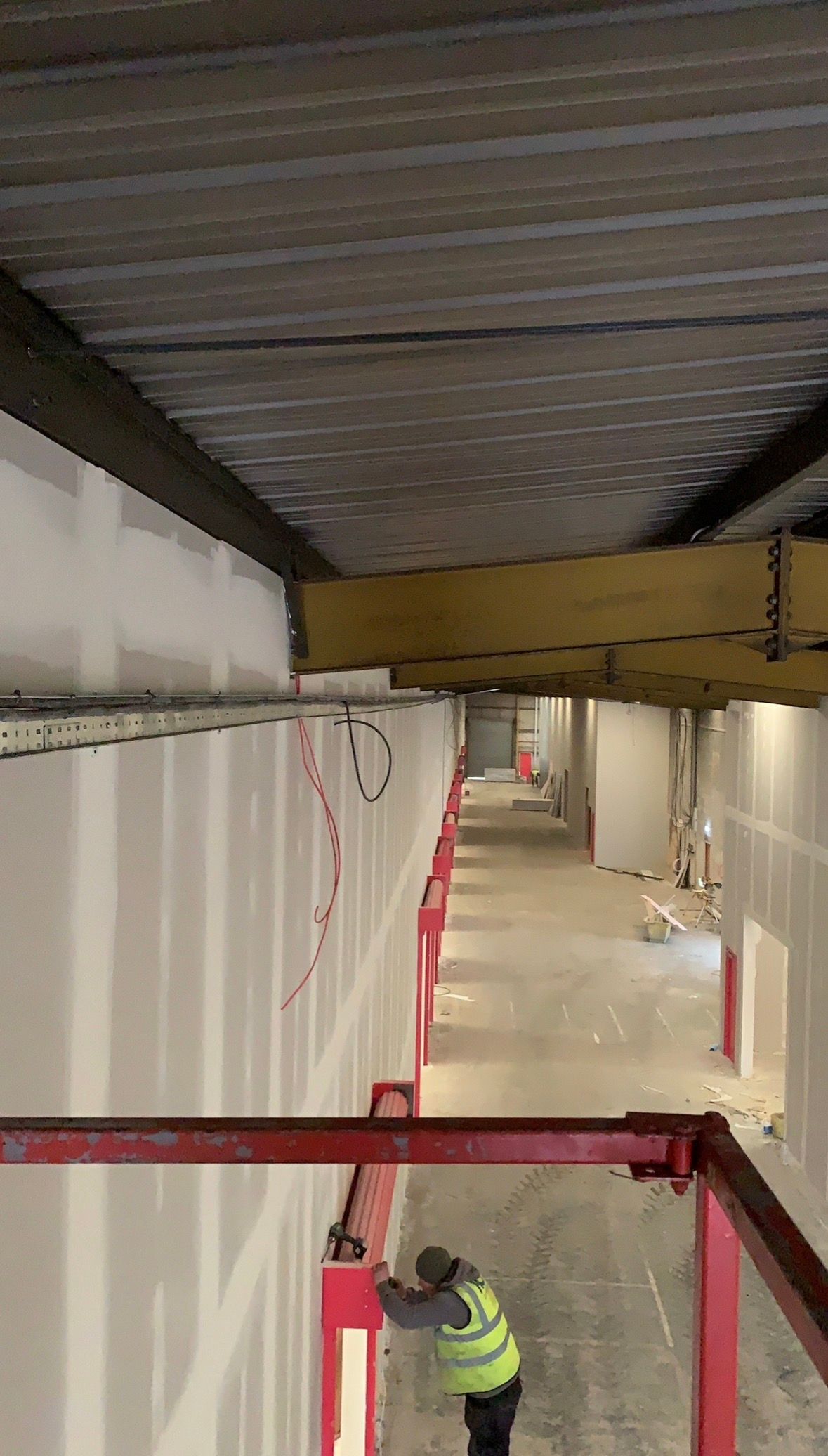Industrial electrical installation project in progress