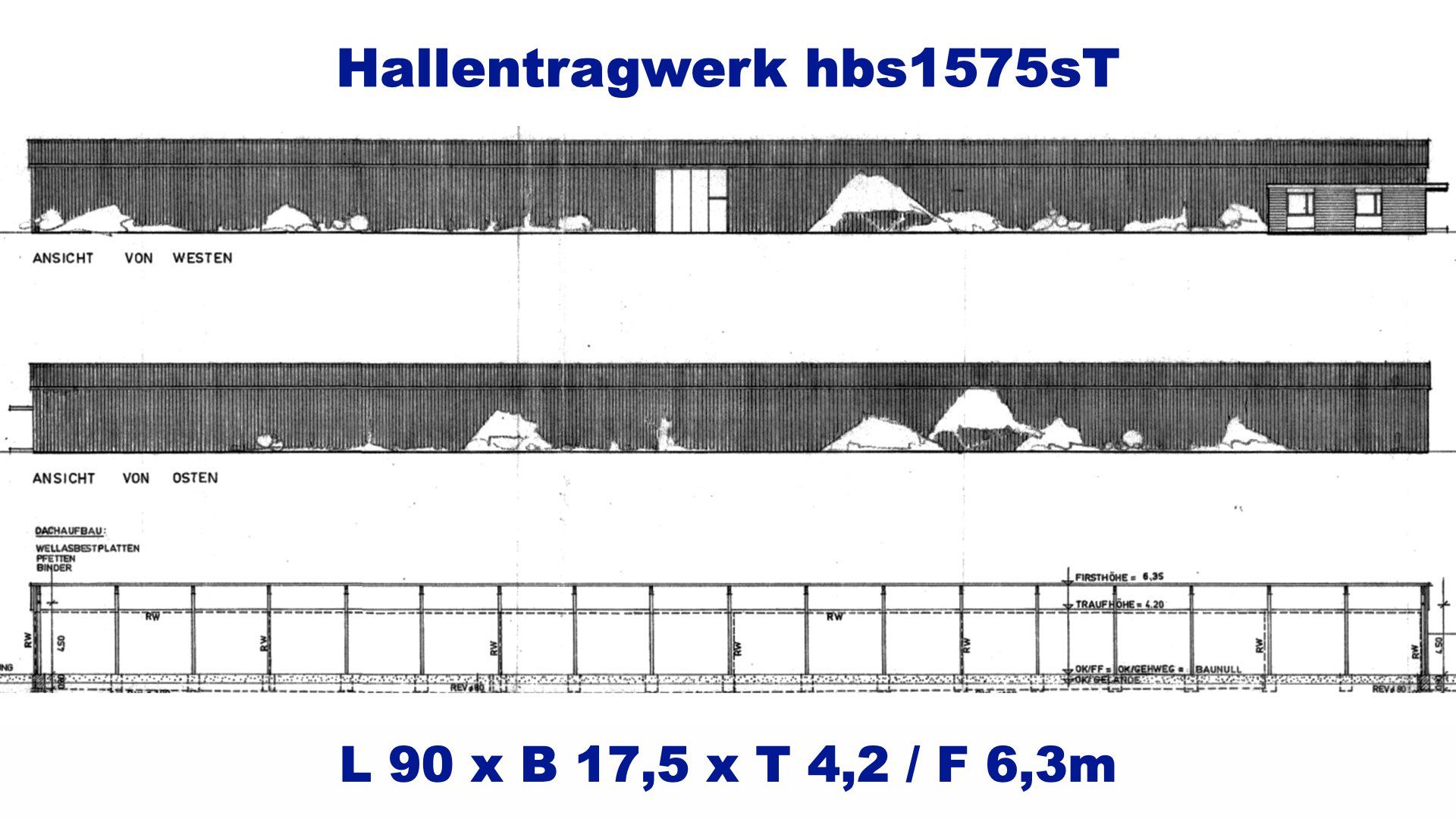 Stahlhallen-Tragwerkskonstruktion 