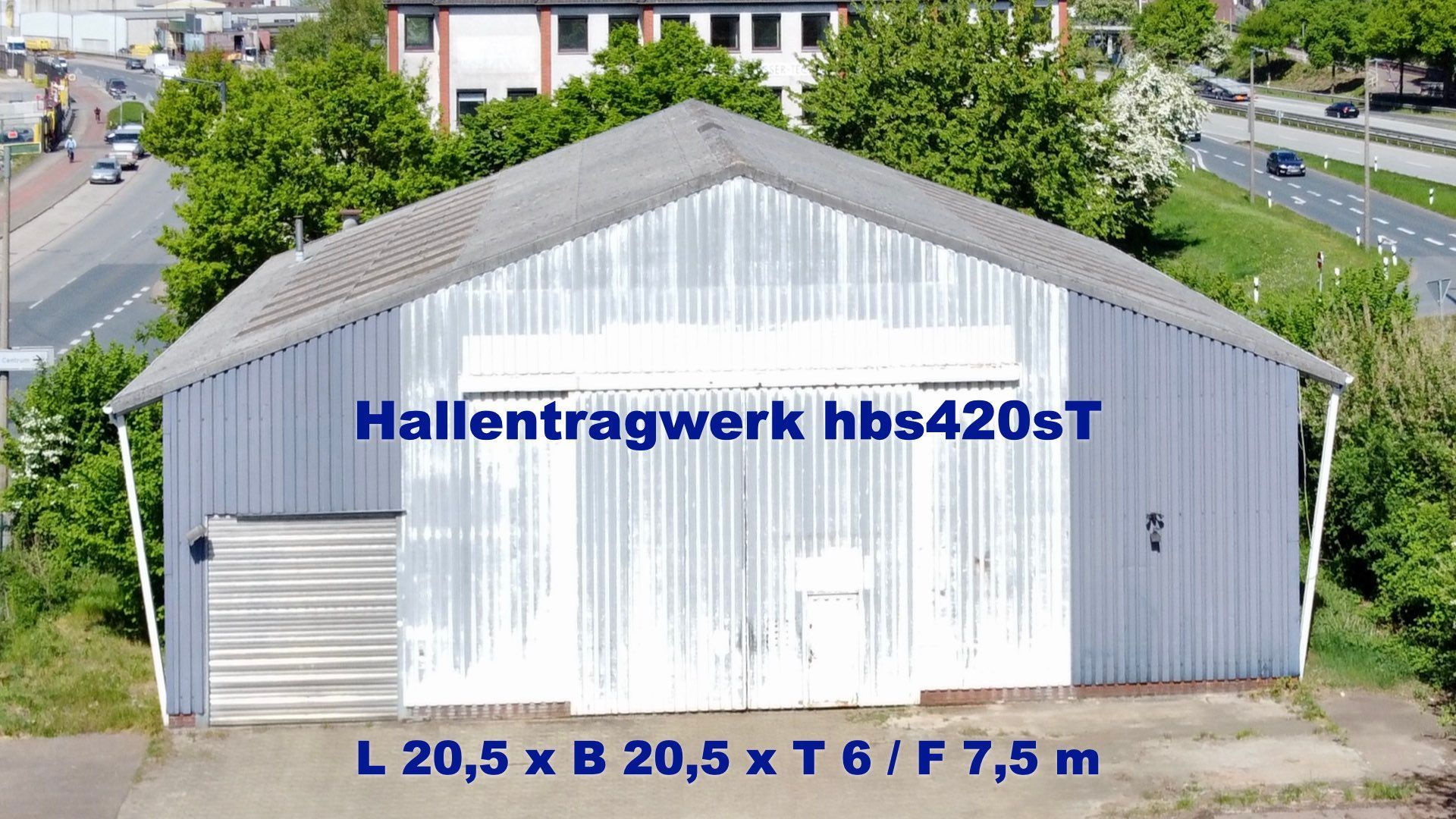 Gebrauchte Stahlhallen-Tragkonstruktion