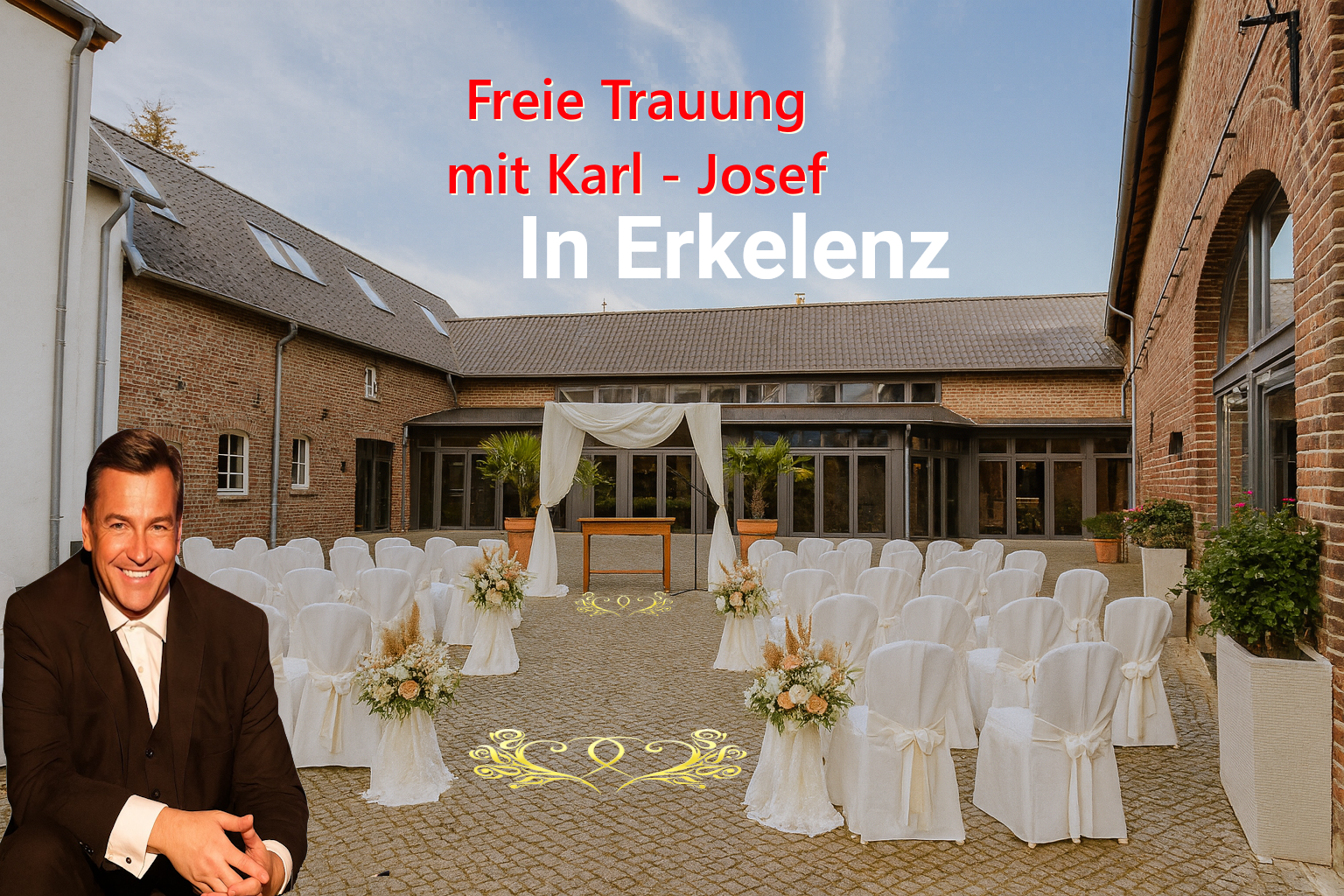 Freie Trauung in Erkelenz mit Trauredner Karl-Josef – bekannt aus TV und Rundfunk -