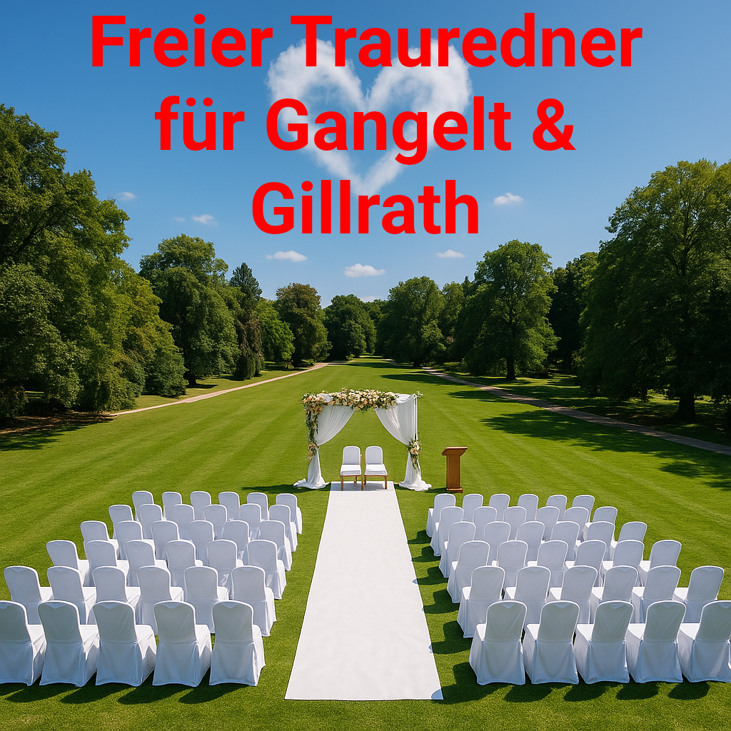 Freier Trauredner in Gangelt und Gillrath oder auch in Breberen