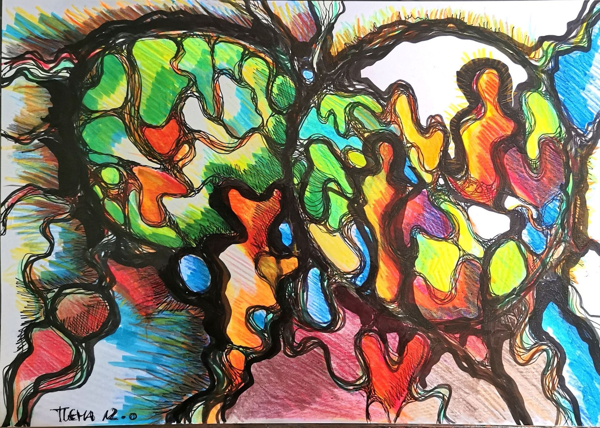 Bild zeigt eine Neurographische Zeichnung