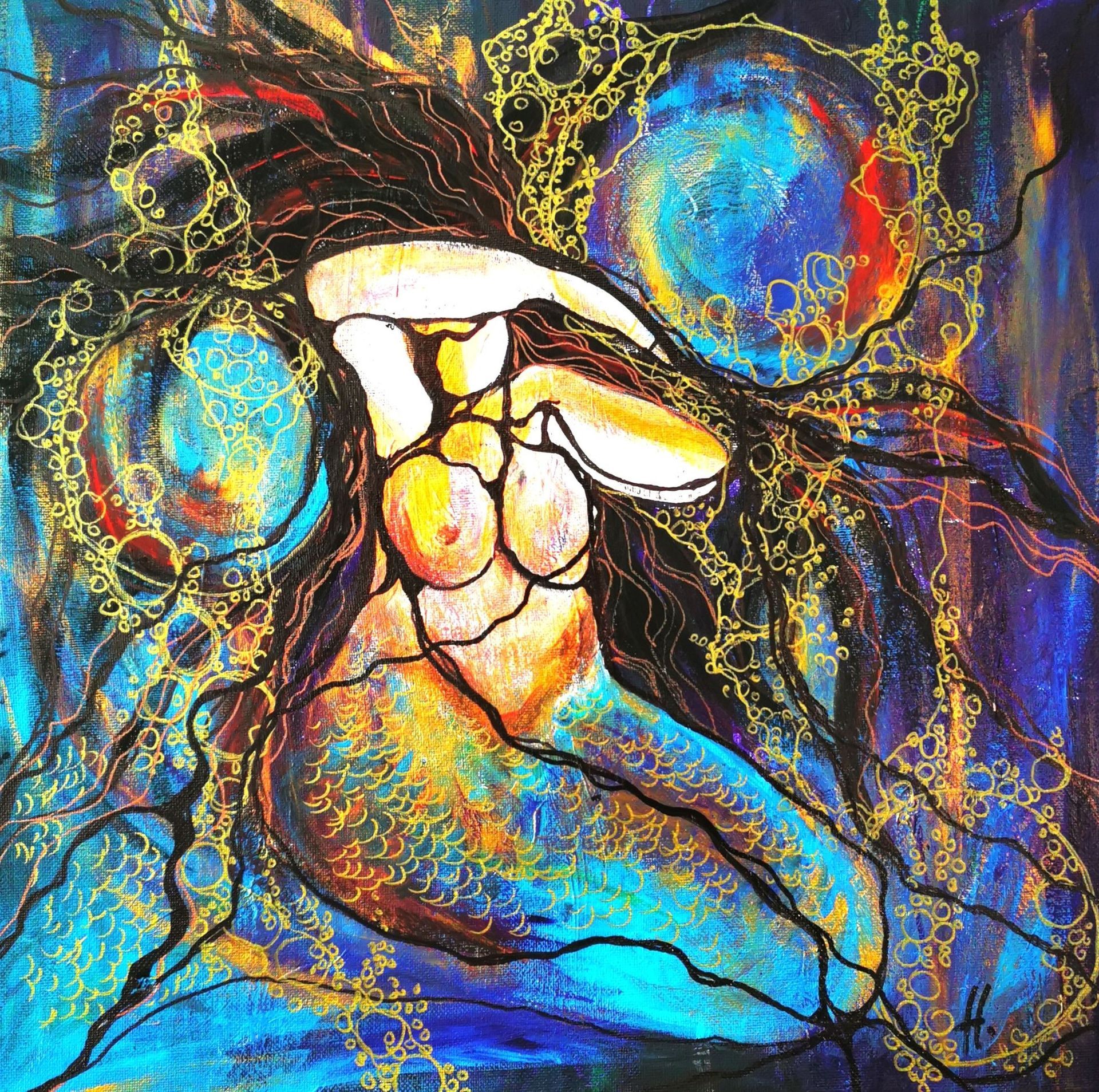 Bild zeigt eine Neuroart Zeichnung