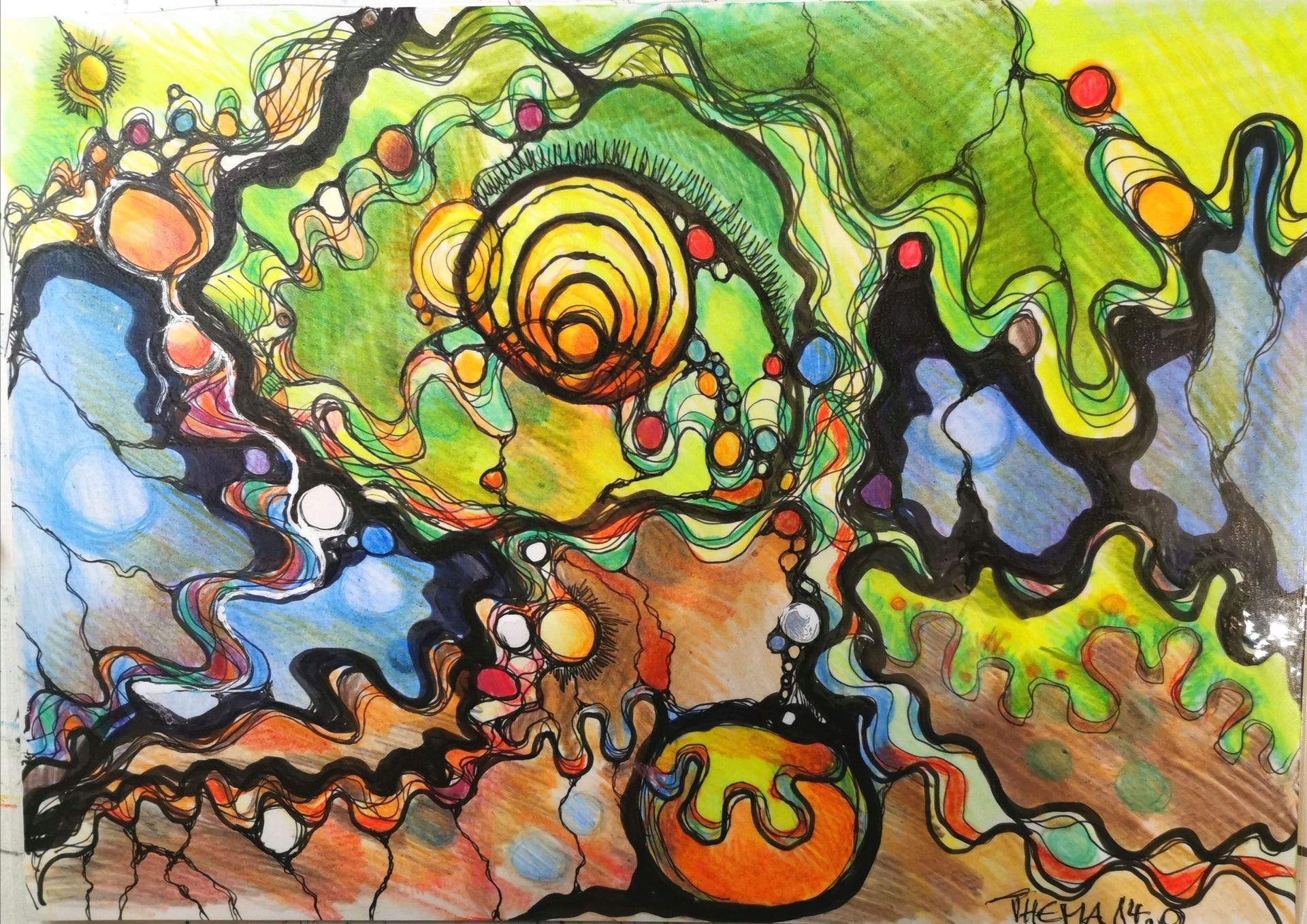 Bild zeigt eine Neurographische Zeichnung