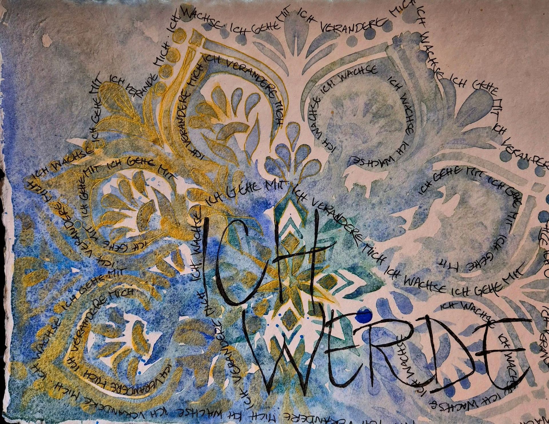 Aquarellzeichnung Worttor