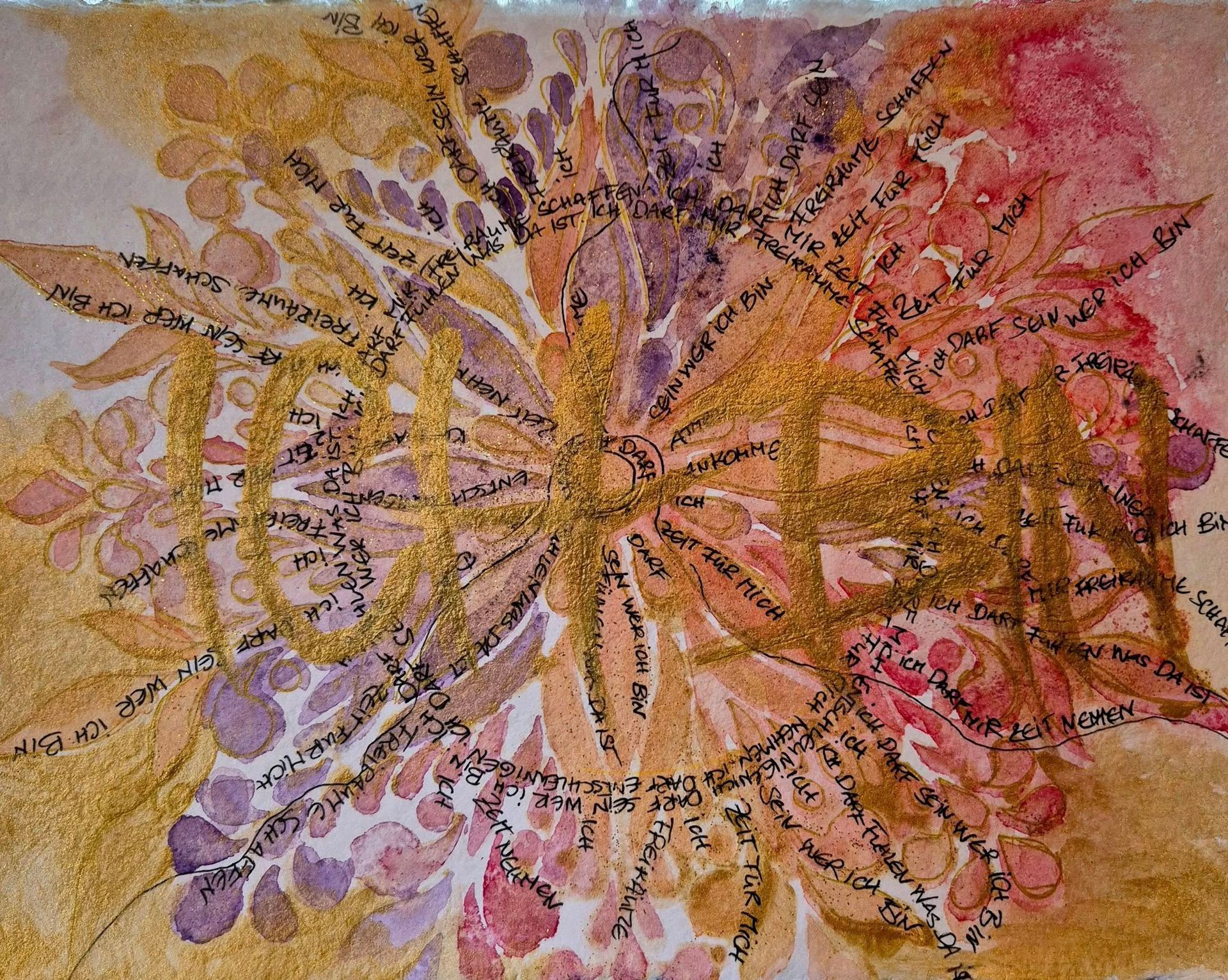 Aquarellzeichnung Worttor