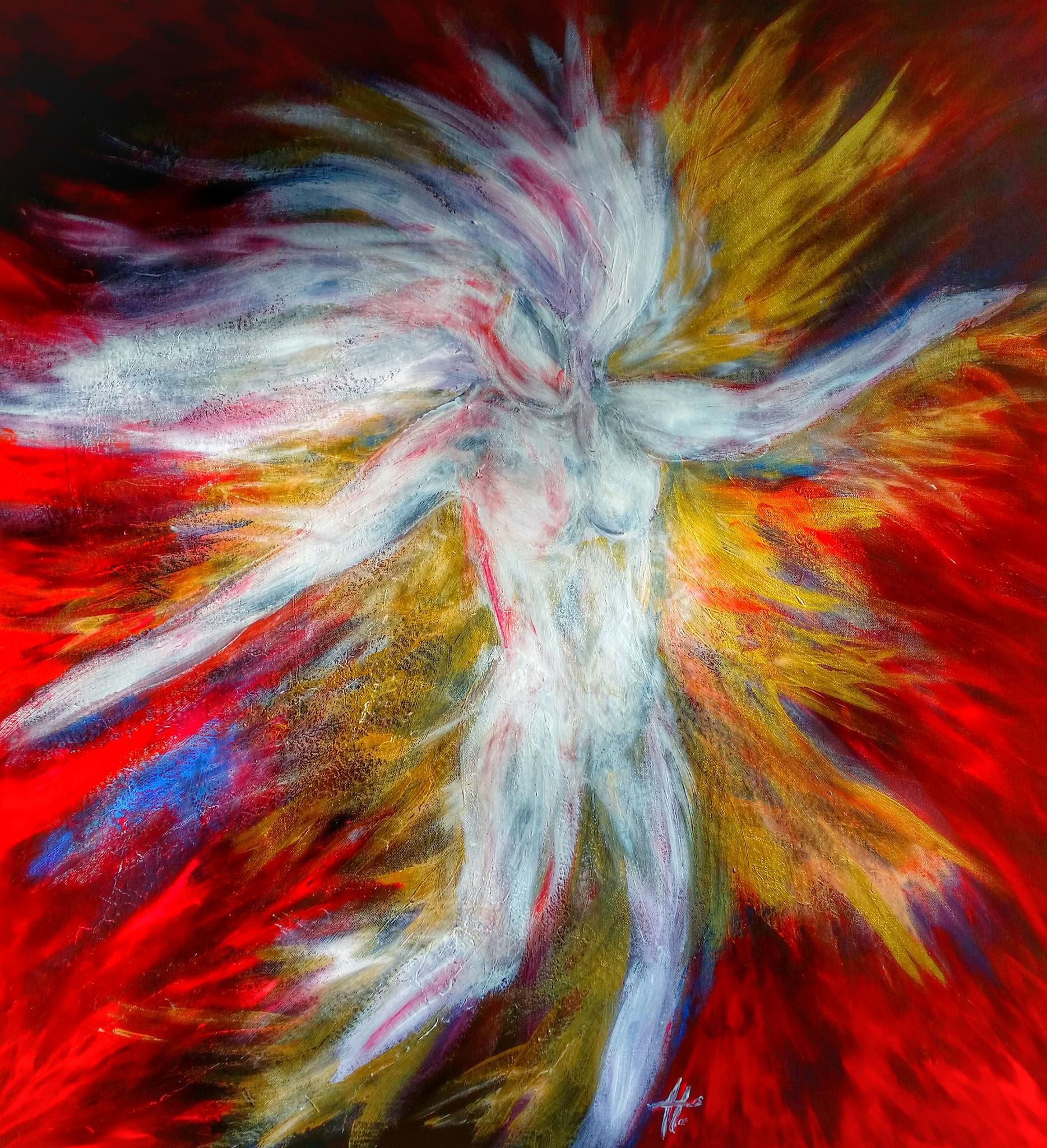 Acrylzeichnung Worttor