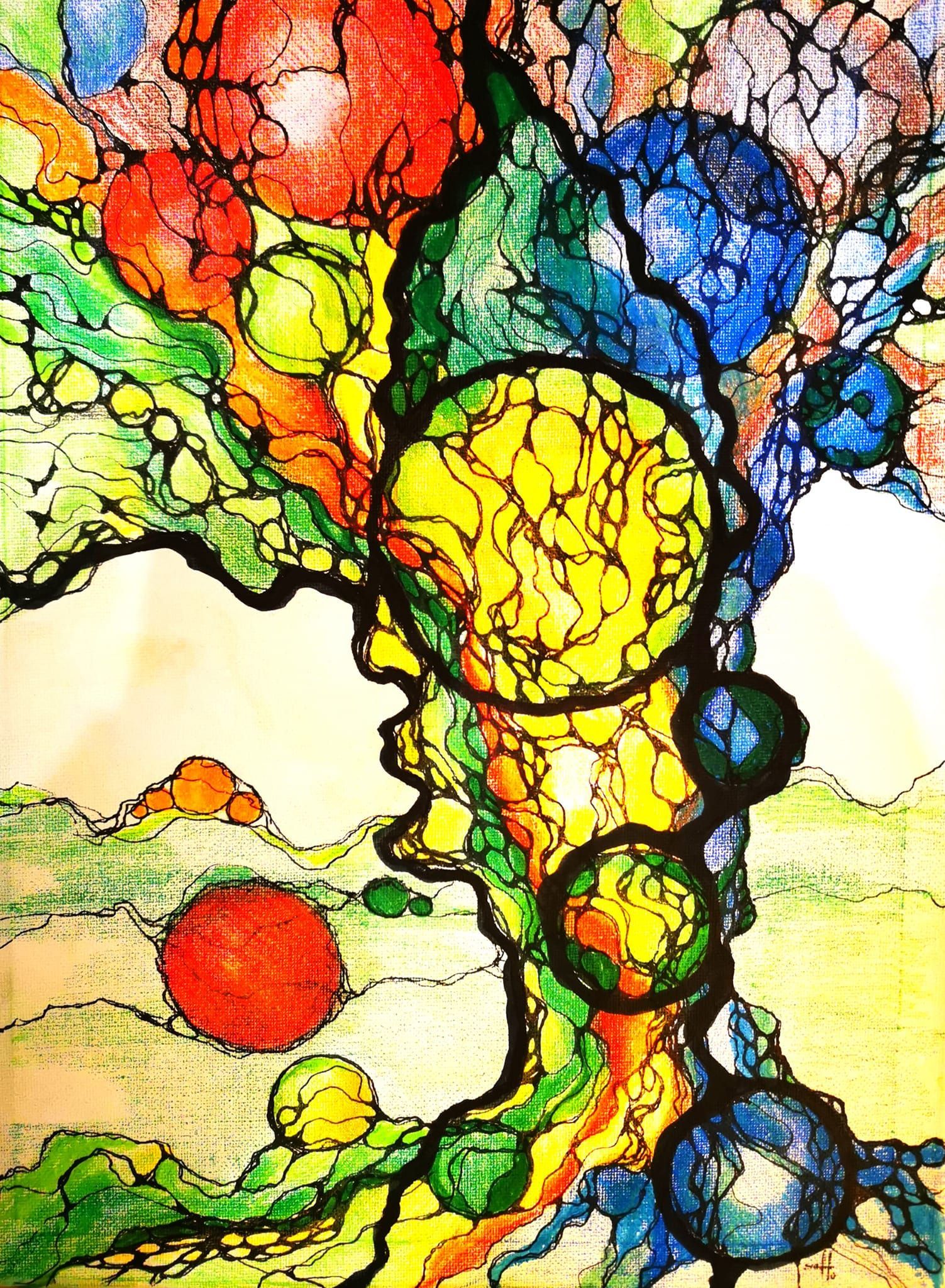 Bild zeigt eine Neurographische Zeichnung