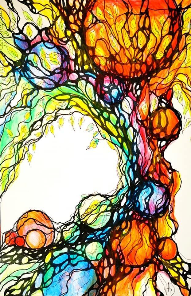 Bild zeigt eine Neurographische Zeichnung