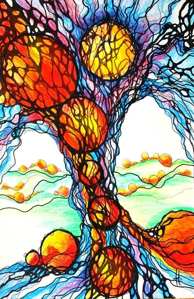 Bild zeigt eine Neurographische Zeichnung