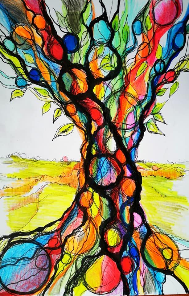 Bild zeigt eine Neurographische Zeichnung