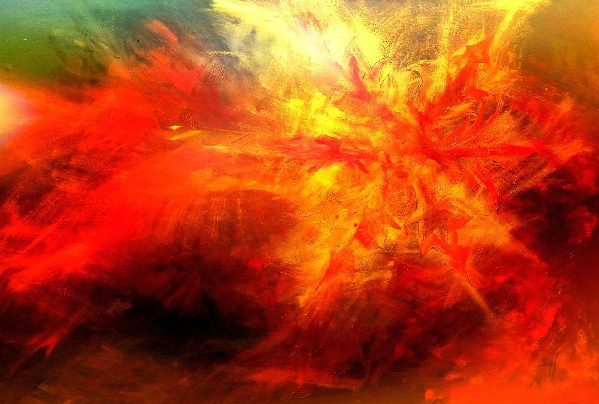 Acrylzeichnung Worttor