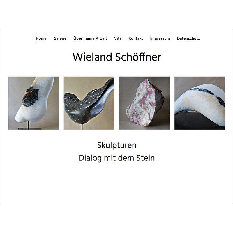 SYN visual design - Wieland Schöffner, Skulpturen Marmor Stein amorph