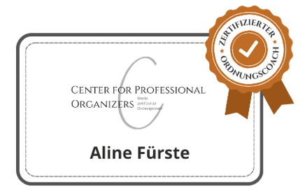 Zertifizierung bei Verena Weinzerl, Jennifer Fredeweiß und Carola Böhmig beim Center for Professional Organizers _2023