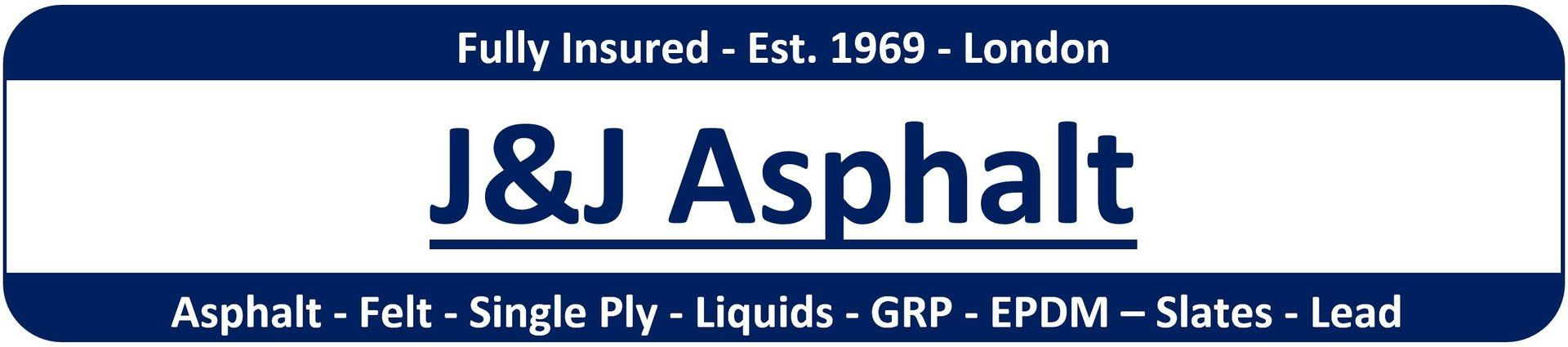 J&J Asphalt roofing contractor london logo