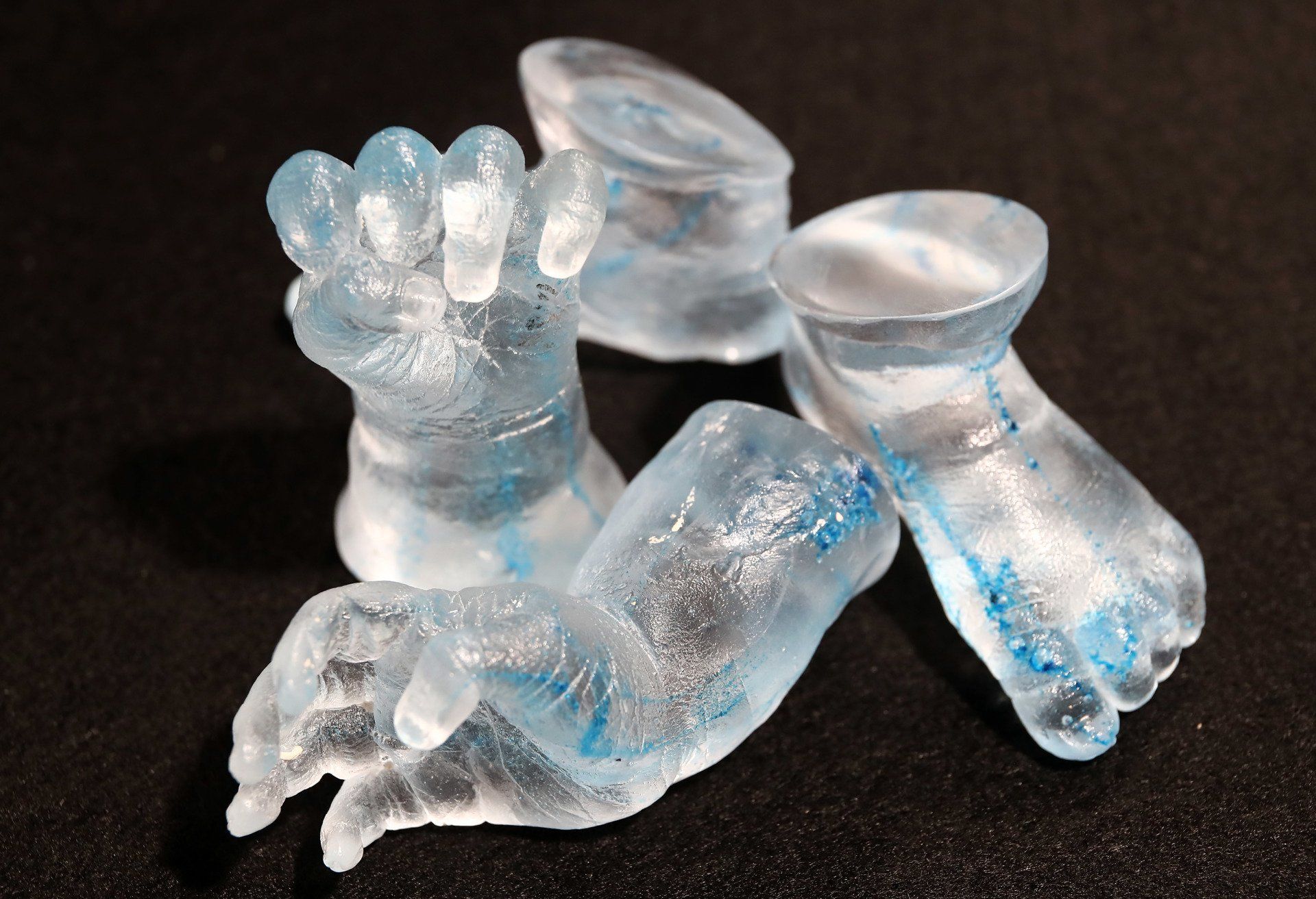 Babyfüsse Abdruck und Babyhände Glas - Lieblingsfüsse