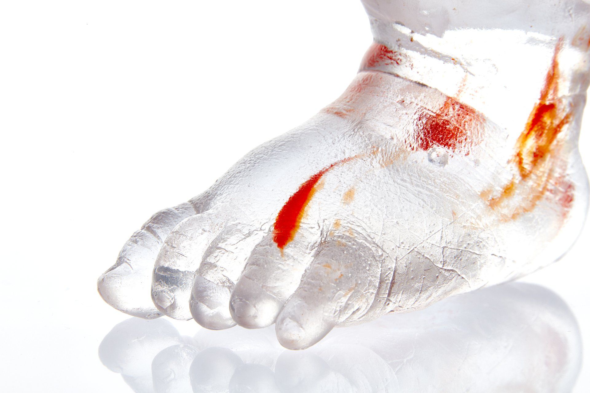 Babyfüsse Abdruck und Babyhände Glas - Lieblingsfüsse