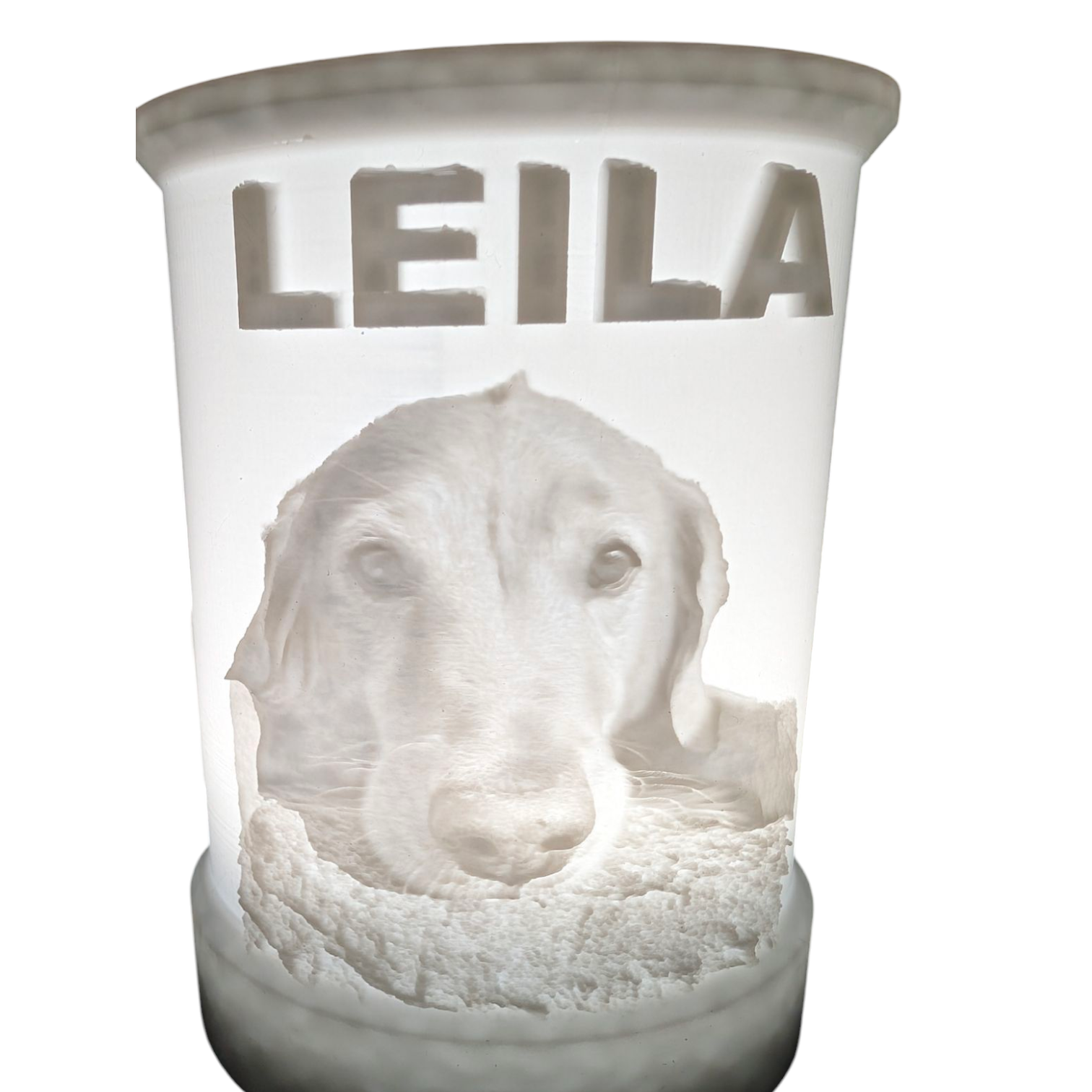 Bild als Lampe gedruckt