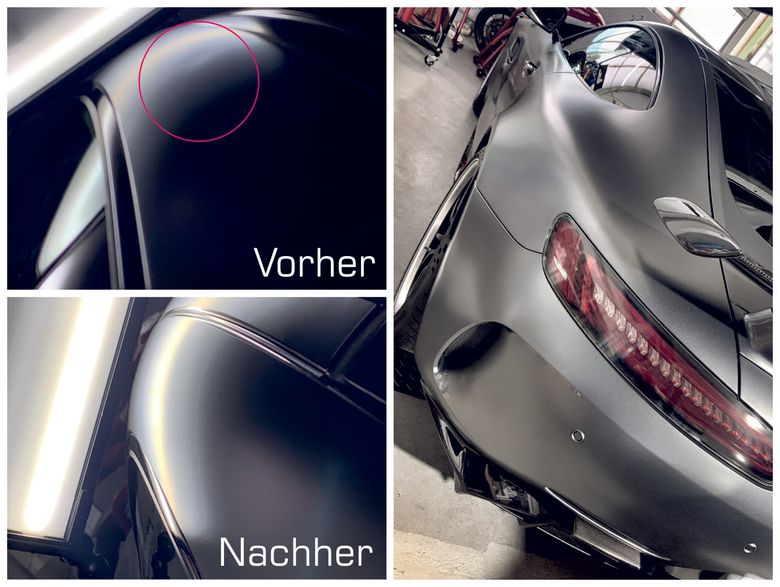 Delle im Dachrahmen eines Mercedes AMG