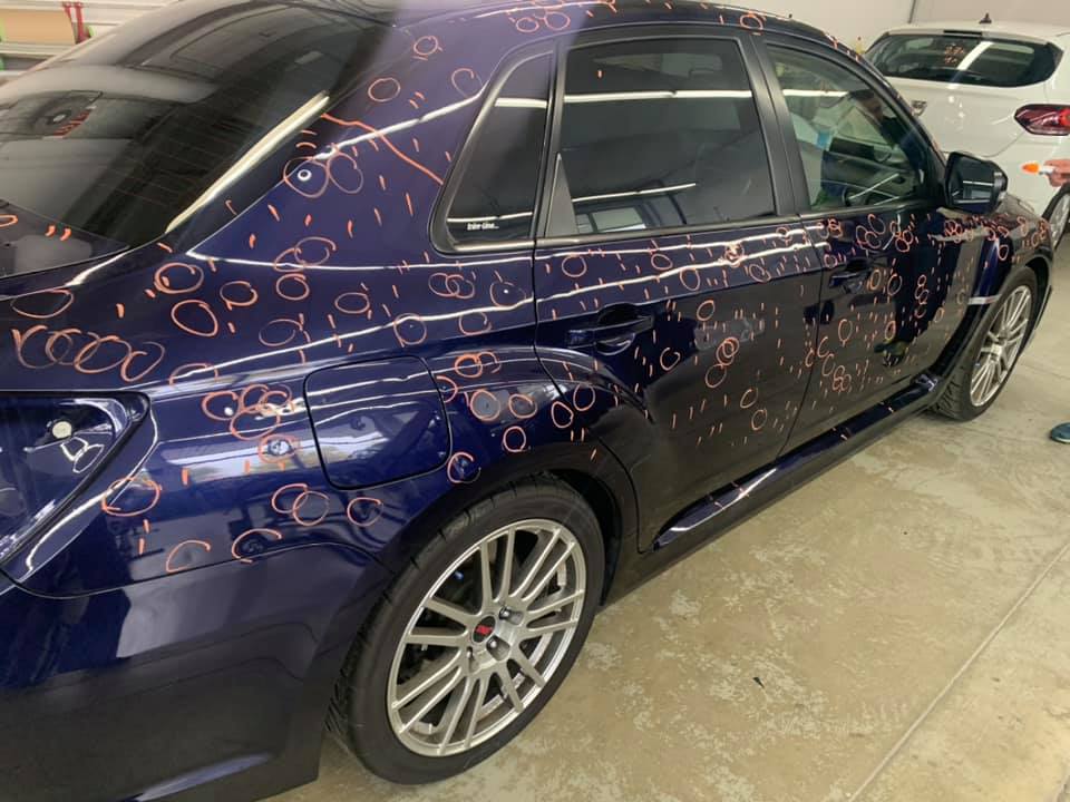 Hagelschaden am Subaru