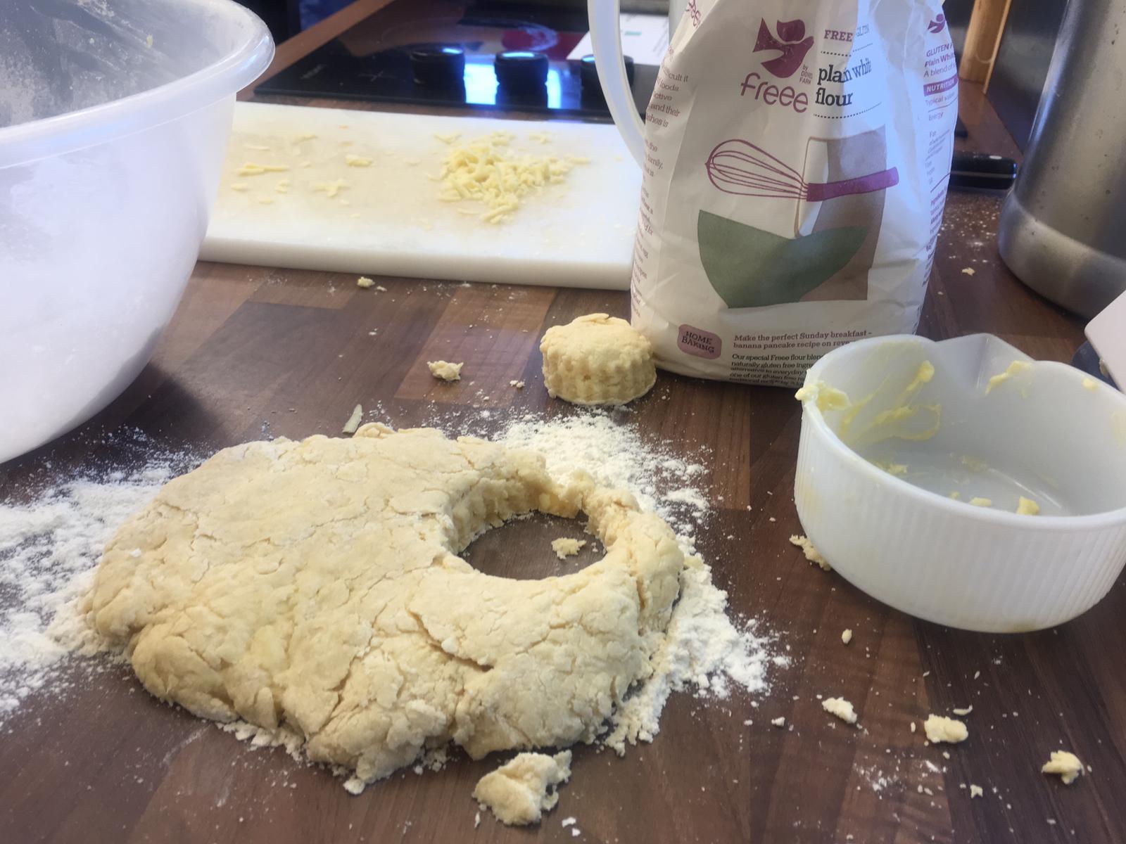 Extra curricular cooking class baking class - cheese scones