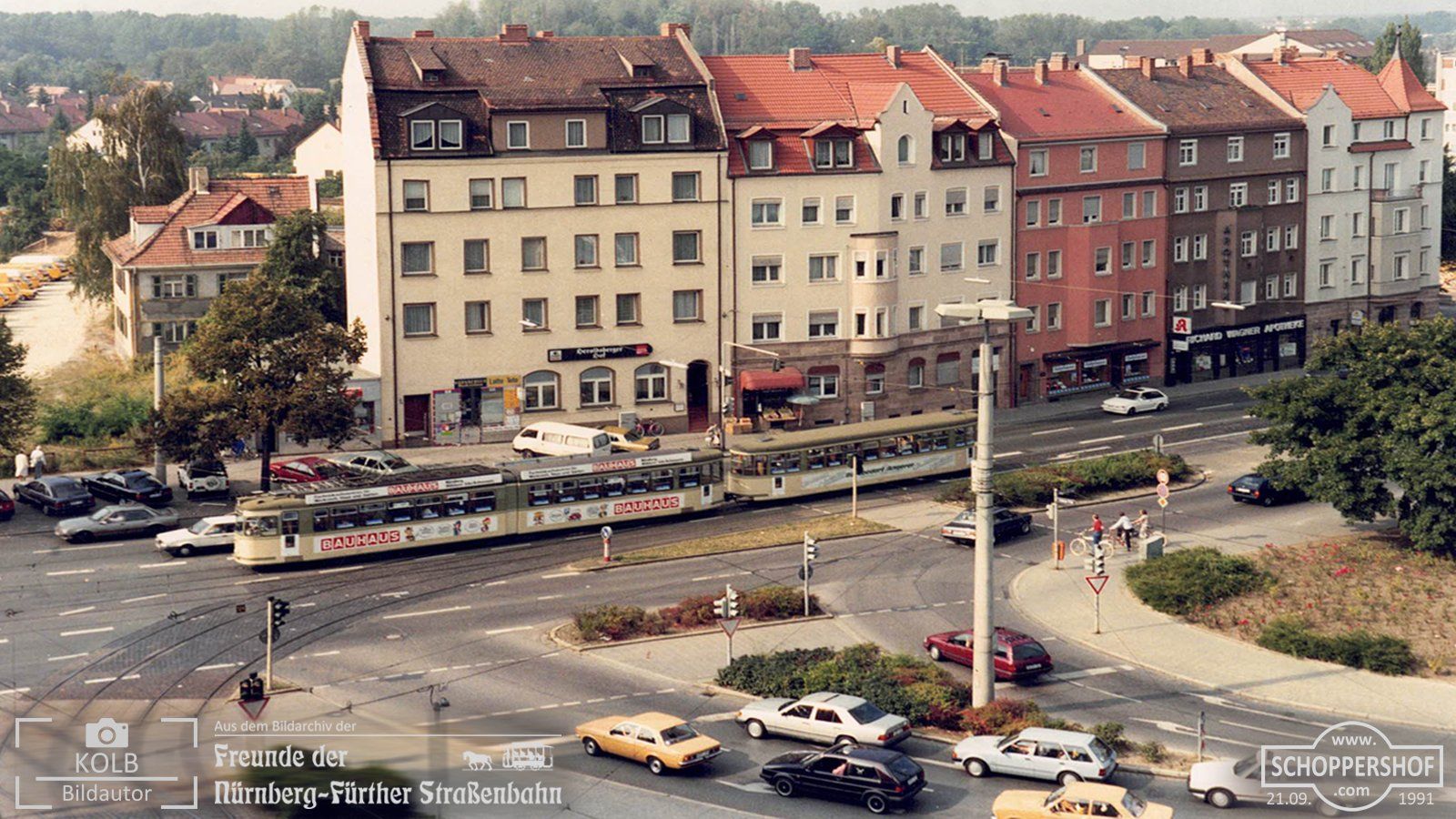 Die Nürnberger Straßenbahn in der Äußeren Bayreuther Straße