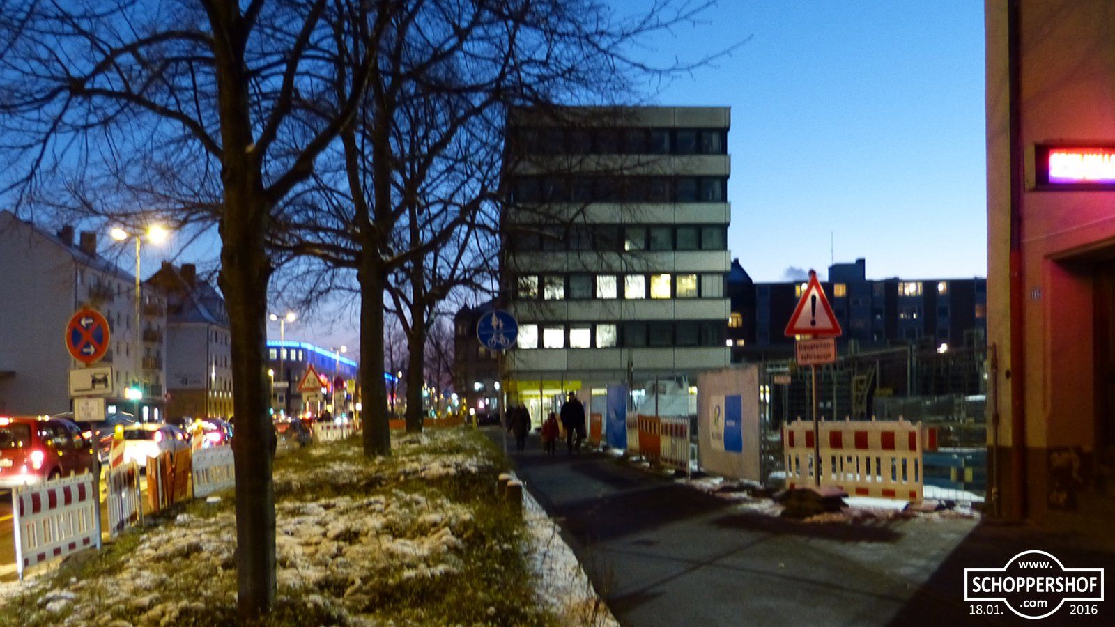 18. Januar 2016 - »Staytoo« Baustelle in der Äußeren Bayreuther Straße