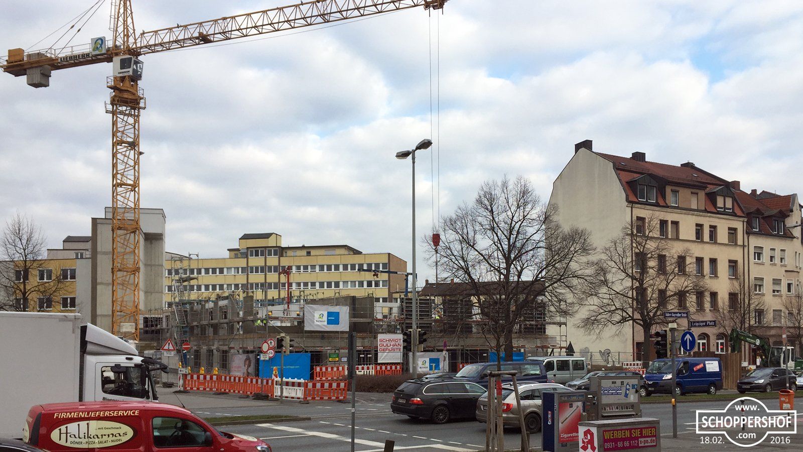18. Februar 2016 - »Staytoo« Baustelle in der Äußeren Bayreuther Straße