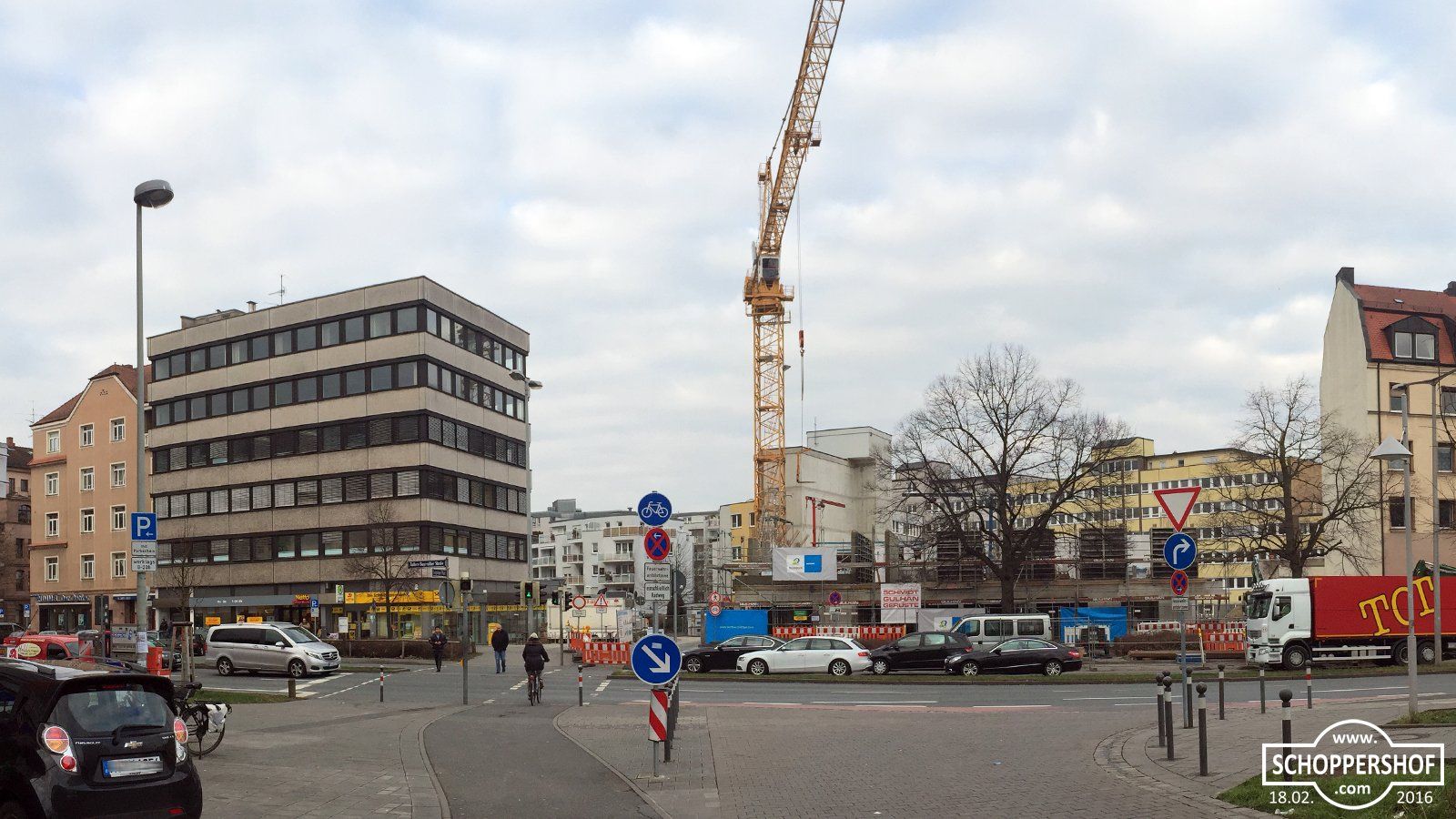 18. Februar 2016 - »Staytoo« Baustelle in der Äußeren Bayreuther Straße