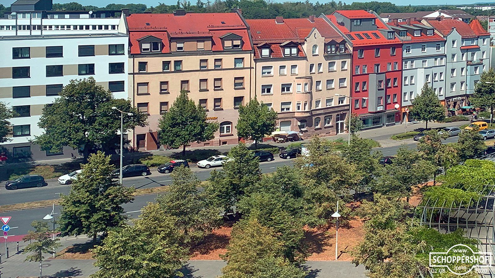 Die Nürnberger Straßenbahn in der Äußeren Bayreuther Straße