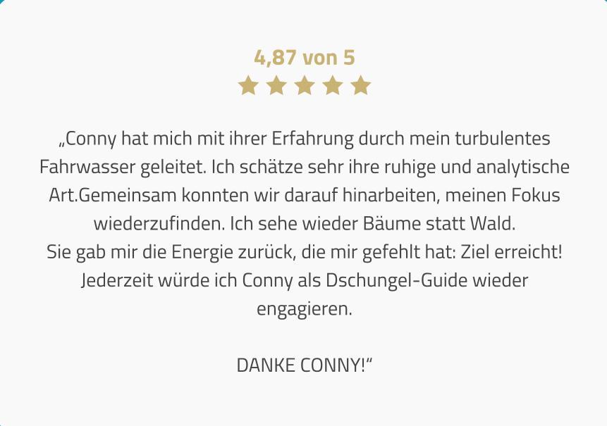 1. Kundenbewertung ProvenExpert für Conny Frank