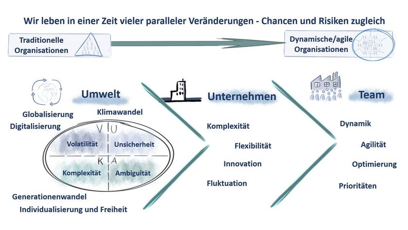 Agilität in Organisationen verständlich dargestellt