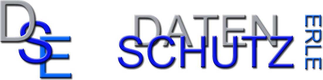 Datenschutz Erle Logo grau blau