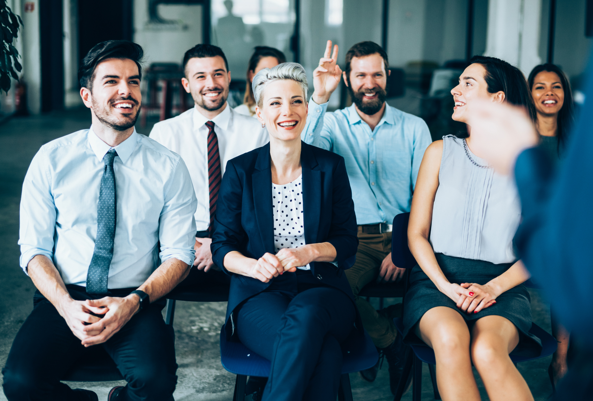 Ein Team von Führungskräften im Büro