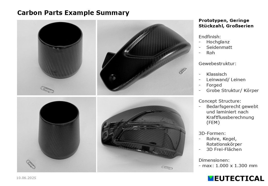 Wettbewerbsfähig Carbon Bauteile Produzieren lassen!