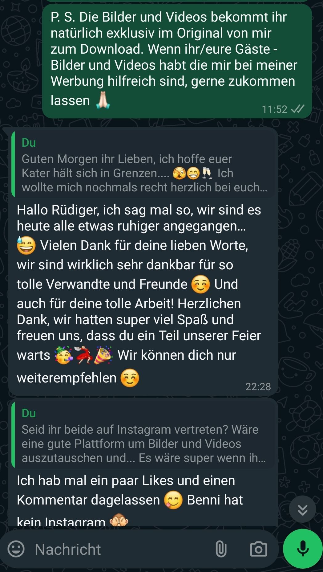 Feedback von Kunden...
