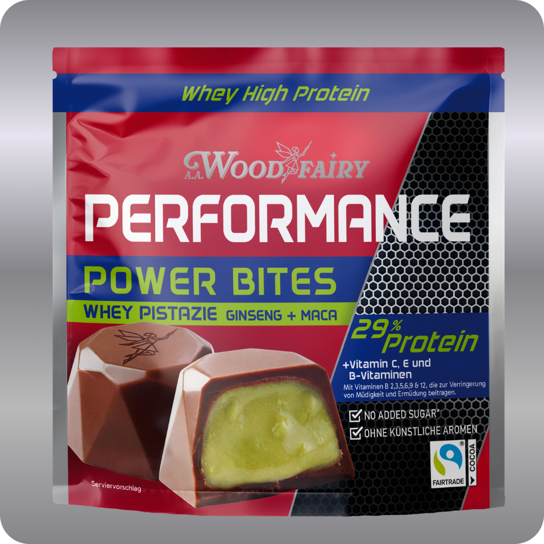 A. A. Woodfairy Performance - Power Bite Whey Pistachio High Protein