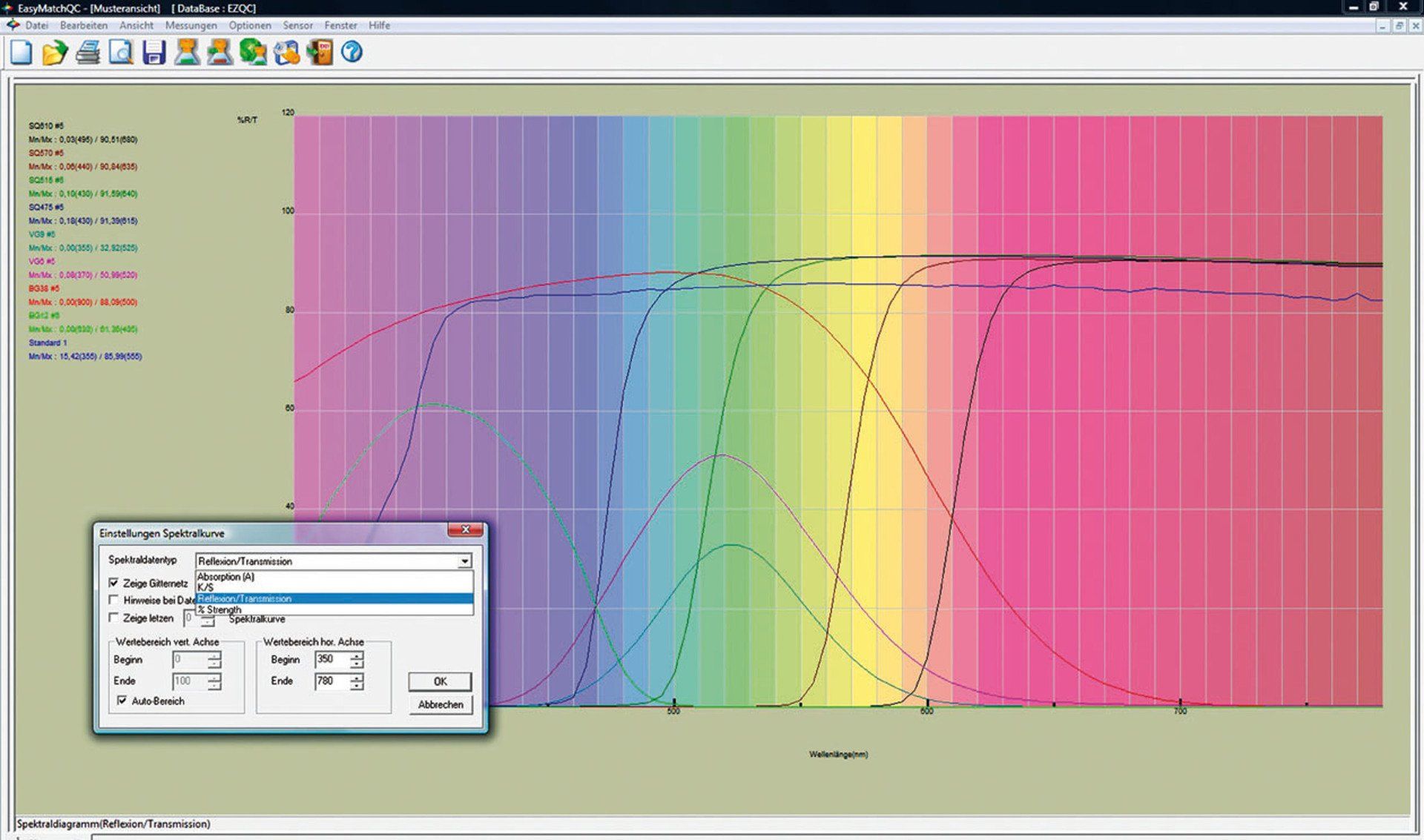 QCSoftware EasyMatch HunterLab