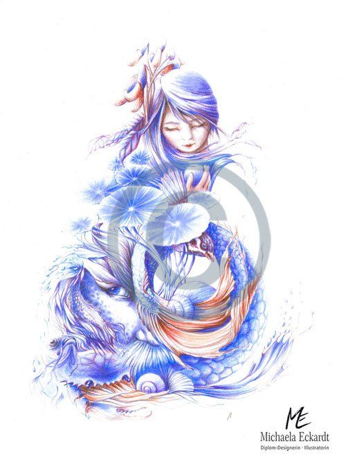 Zauberperle, Motiv nach einer Erzählung aus Vietnam.