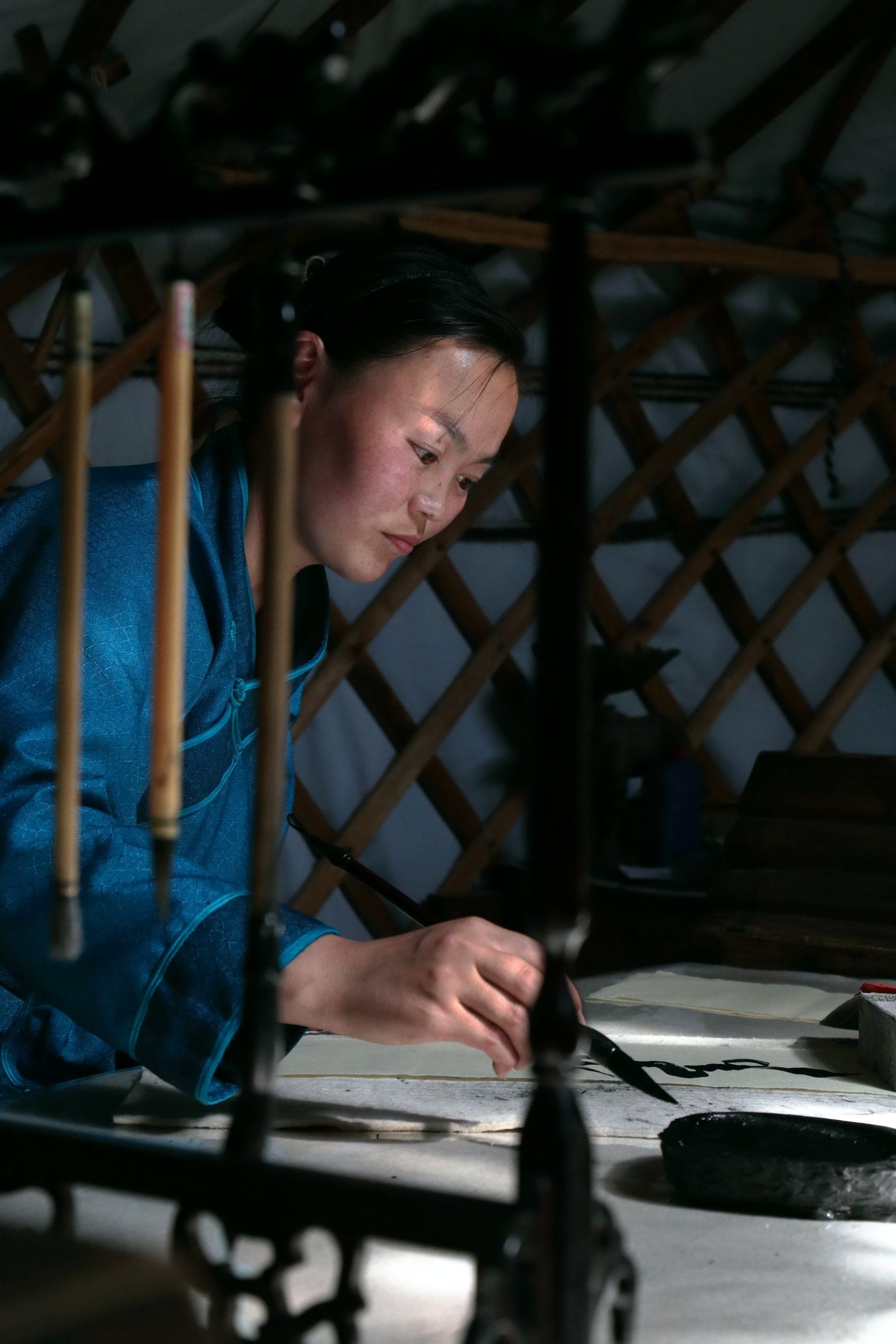 Mongolische traditionelle Schrift Kalligrafie-Weltliste des immateriellen Kulturerbes Eintrag 2013