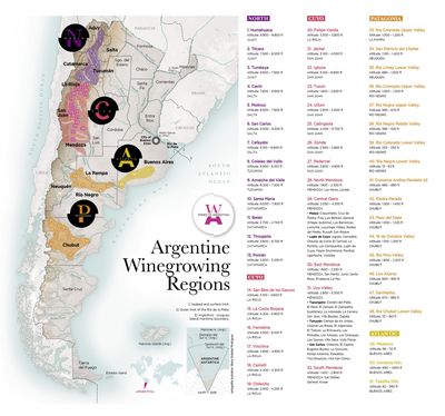WOA Argentine Wine Regions map download